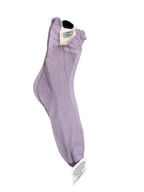 *** LISTING IS SOLD ***  People Lilac Ruffle Sheer Ankle Sock